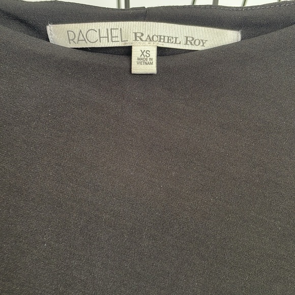 RACHEL ROY BLACK COLD SHOULDER FITTED DRESS - Picture 5 of 8